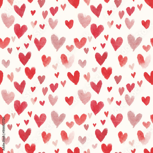 seamless background with hearts