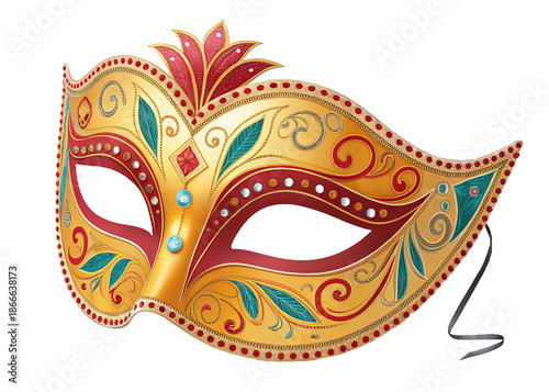 party-mask on a isolated transparent background