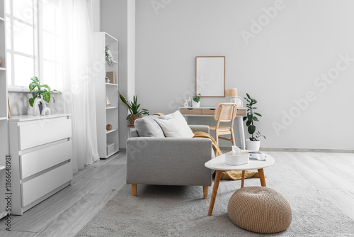 Interior of light living ro...