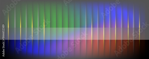 colorful light bar shines on the dark background EPS10