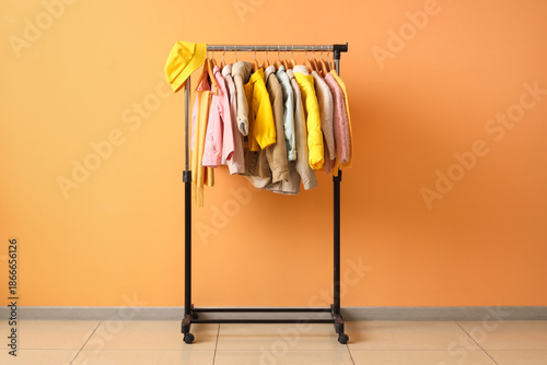 Rack with stylish children'...