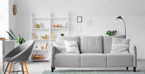 Interior of light living ro...