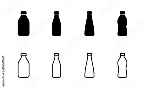 Bottle icon vector. bottle sign and symbol