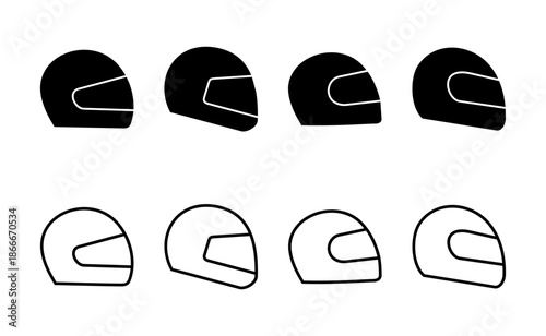 Helmet icon vector. Motorcycle helmet sign and symbol. Construction helmet icon. Safety helmet