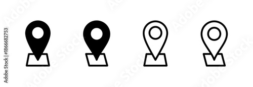 Address icon vector illustration. home location sign and symbol. pinpoint