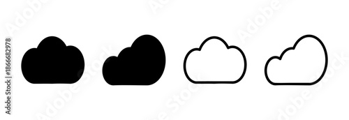 Cloud icon vector illustration. cloud sign and symbol