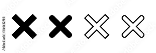 Close icon vector illustration. Delete sign and symbol. cross sign