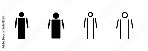 Man icon vector illustration. male sign and symbol. human symbol