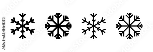 Snow icon vector illustration. snowflake sign and symbol