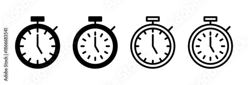 stopwatch icon vector illustration. Timer sign and symbol. Countdown icon. Period of time