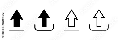 Upload icon vector illustration. load data sign and symbol