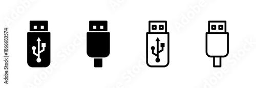 Usb icon vector illustration. Flash disk sign and symbol. flash drive sign.