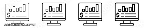 Expense Tracking  Icon Set Different Style Collection