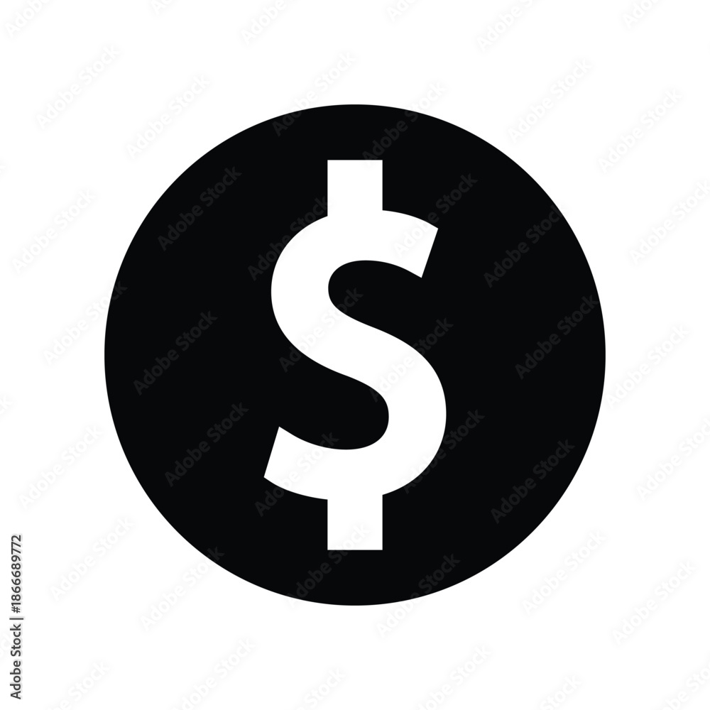 Naklejka premium Dollar icon set. Money icon sign.