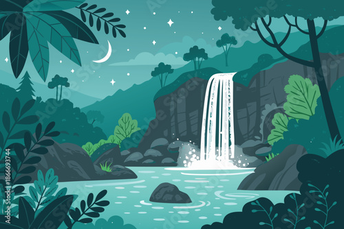 Peaceful Rainforest Waterfall Retreat Fla