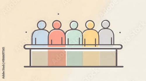 People in a business meeting graphic design background