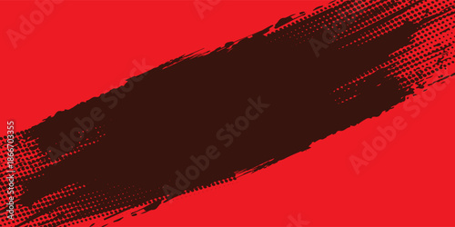 Red color pattern gradient grunge texture background. Dots pop art comics sport style vector illustration Abstract background dark red with modern corporate concept