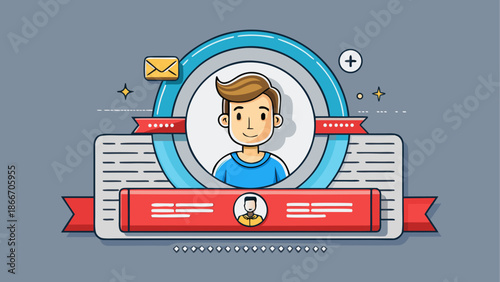 User profile with notifications