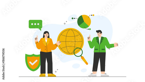 Business people adapting to digital disruption