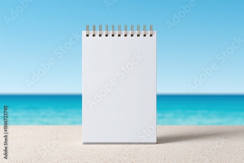 Calendar, Mockup, Botanical Floral Desktop Calendar Stationery Design Modern Home Office Workspace Branding Layout, Minimalist, Botanical, Stationery,