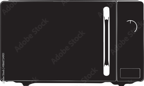 Microwave oven isolated on transparent background