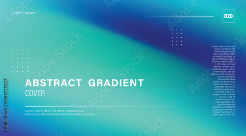 Sleek teal blue geometric mesh gradient corporate background with copy space for modern tech poster and professional business profile design