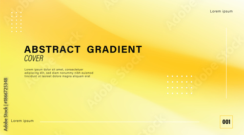 Vivid pastel yellow gradient mesh with copy space for vibrant brand background, creative landing page and minimalist web banner design