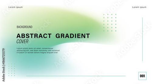 Abstract green gradient geometric background with modern mesh for business cover and minimalist web banner
