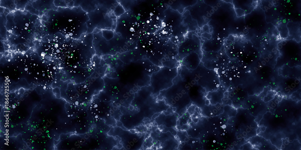 Fototapeta premium dark blue glowing galaxy cosmic watercolor splatter background.