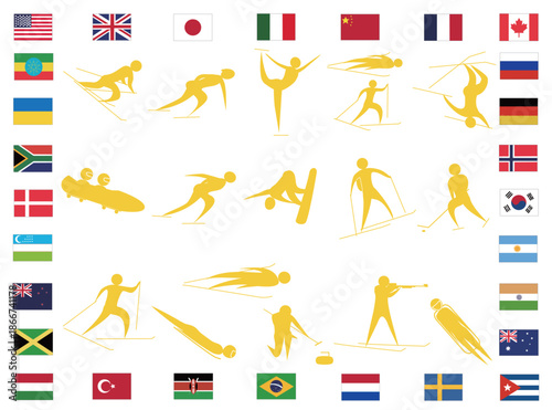 ウインタースポーツのアイコン