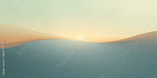 Beautiful sunrise and sunset landscape reflecting over the calm sea and lake water under an orange sky with clouds at dawn and dusk