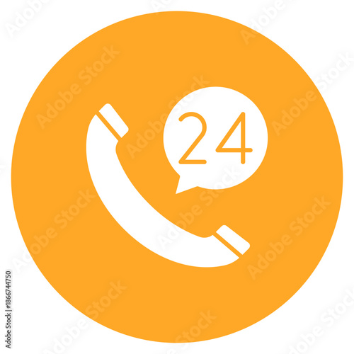 24 Hours Support Icon