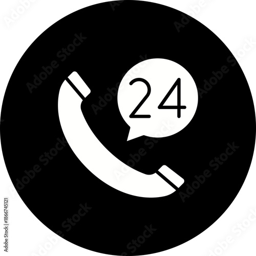 24 Hours Support Icon