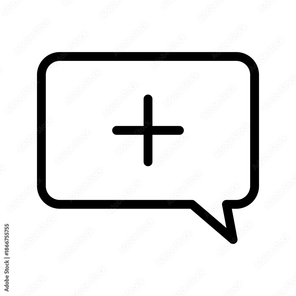 Obraz premium add message icon. Add comment icon vector isolated on white background. Comment mark.