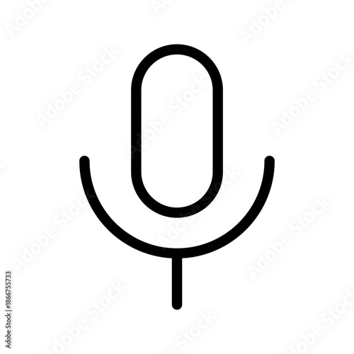 Microphone icon. Sound record button. Voice symbol. Podcast speaker vector illustration.