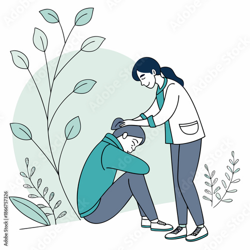 Comforting friend in need