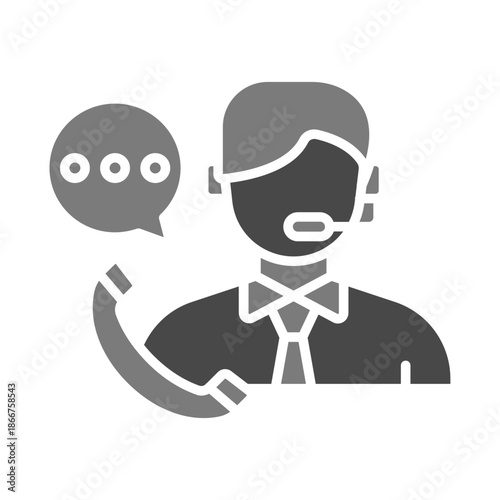Customer Service Agent Icon