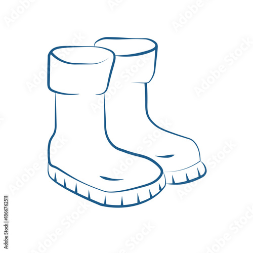 Camping Outline Illustration