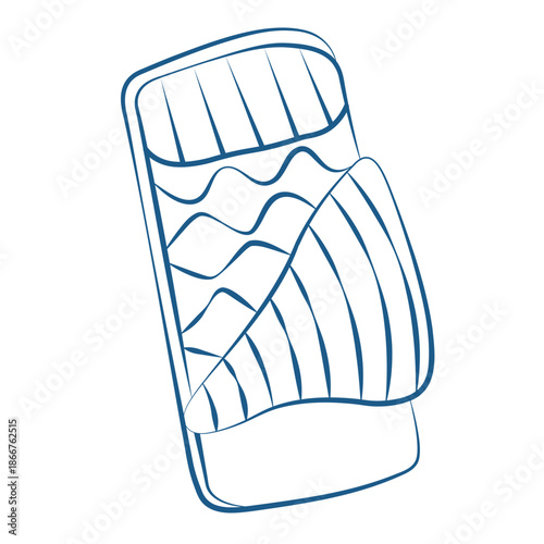 Camping Outline Illustration