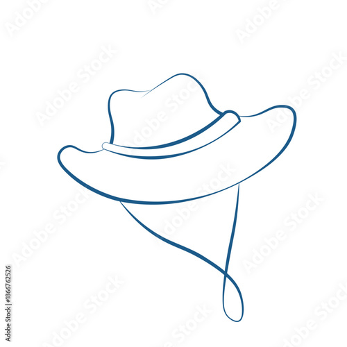 Camping Outline Illustration