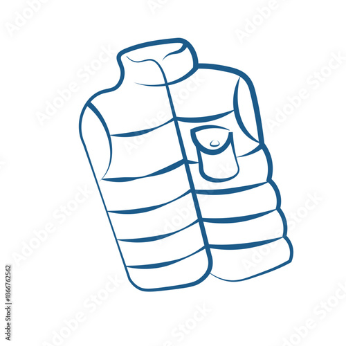 Camping Outline Illustration