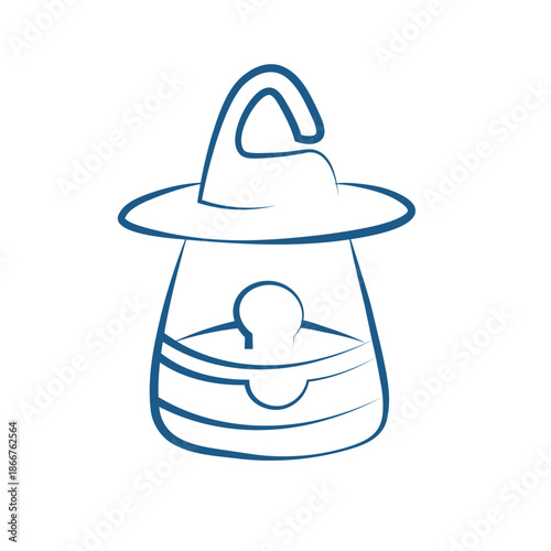 Camping Outline Illustration