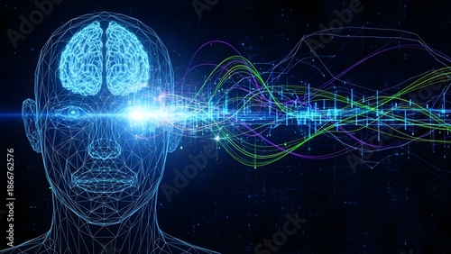 Human Brain Activity with Neural Signals and Vibrant Waveforms