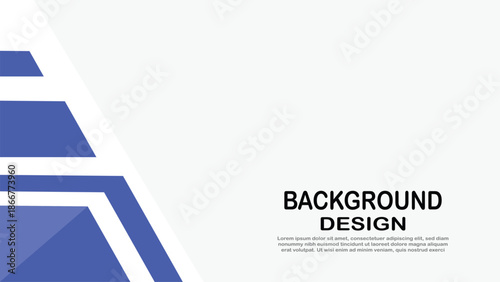 Blue and white geometric abstract background design with angular shapes for modern banner