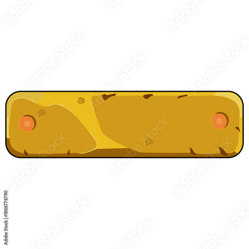 illustration Cartoon Stone Interface Button Design