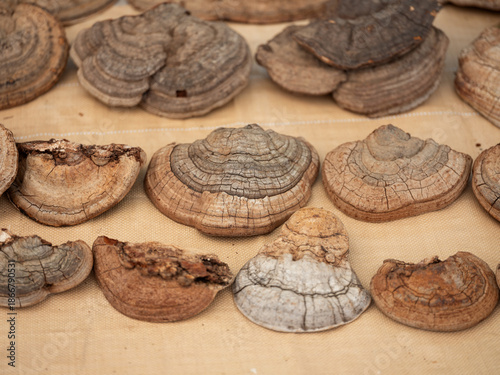 Dried herbal medicines sold in traditional markets