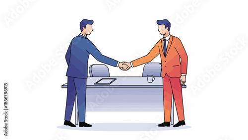 Underwater ocean scene with fish and coral in a vector illustration style from a top-down viewpoint