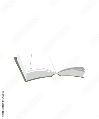 Minimal Open Book Illustration Symbolizing Knowledge Learning Education Reading Wisdom Creativity Inspiration Ideas Growth Discovery