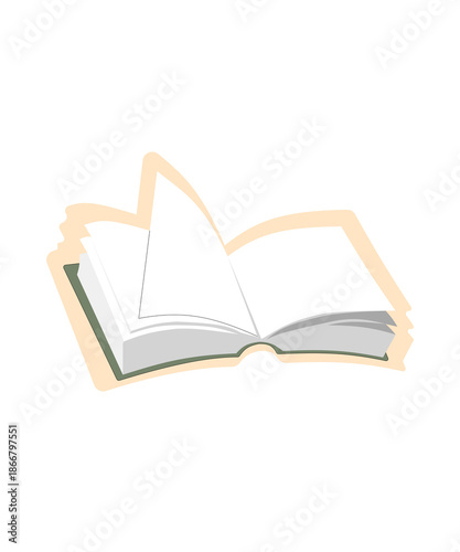Open Book Illustration Representing Knowledge Learning Education Reading Wisdom Creativity Inspiration Ideas Growth Discovery