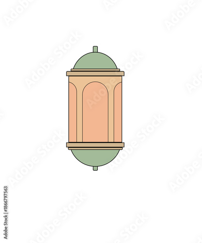 Decorative Islamic Lantern Illustration Symbolizing Light Faith Tradition Culture Spirituality Ramadan Celebration And Elegant Design